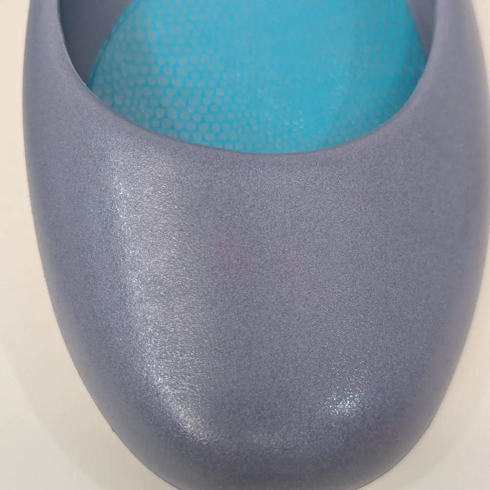 Oka B Taylor Women's Shiny Ballet Flats Purple/Gray Size 9